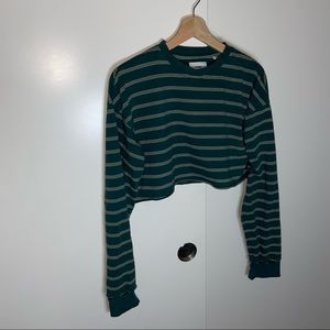 joah brown cropped longsleeve